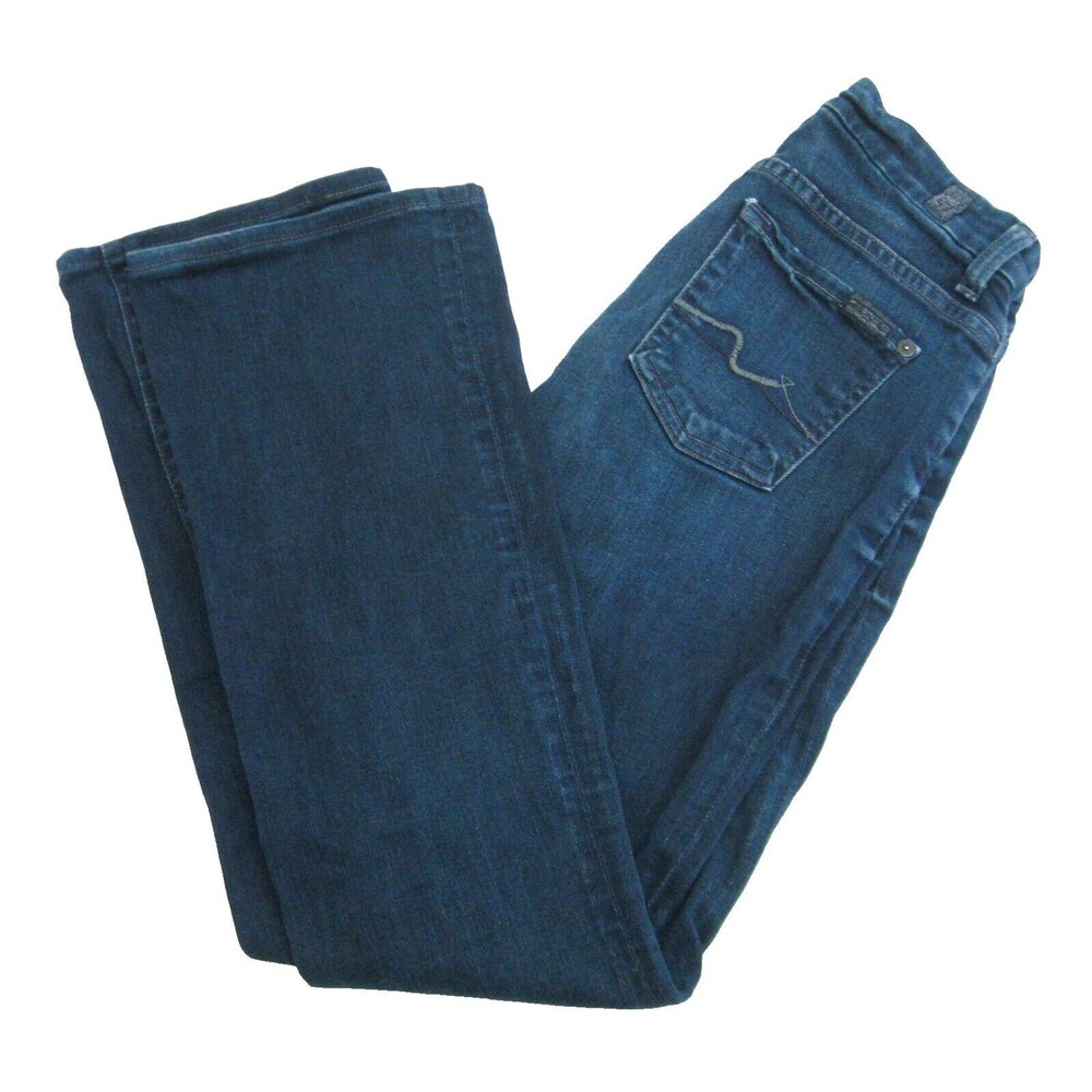 7 For All Mankind Women's (Size 25) Blue Jeans Cotton Denim Pants 5 Pockets